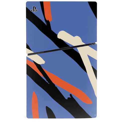 Abstract Lines PS5 Slim Digital Edition Console Skin